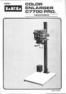 LPL C 7700 manual. Camera Instructions.